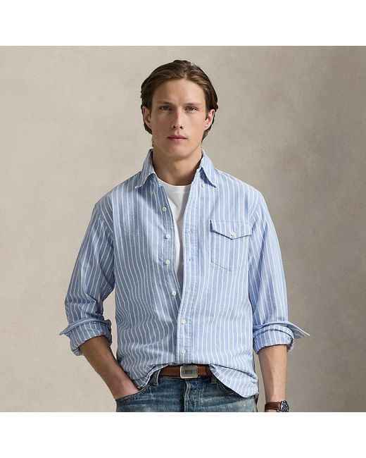 Ralph Lauren Blue Classic Fit Oxford Shirt for men