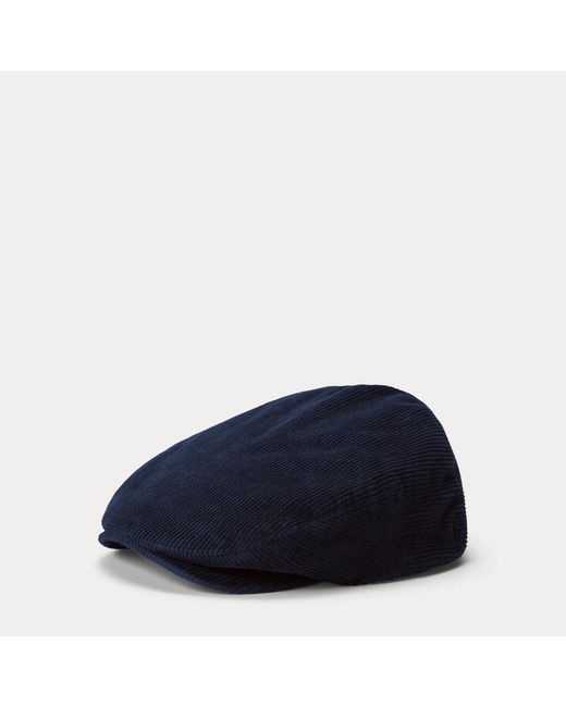Polo Ralph Lauren Blue Corduroy Driver's Cap for men