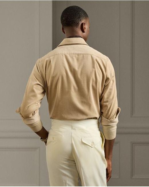 Ralph Lauren Natural Fine-Wale Corduroy Shirt for men
