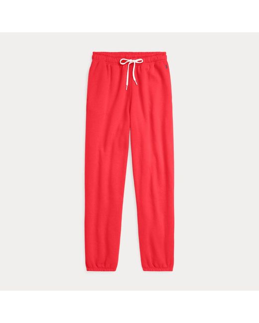 Pantalón deportivo de felpa Polo Ralph Lauren de color Red