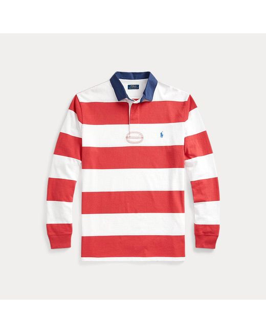 Ralph Lauren Red Ralph Lauren Striped Jersey Rugby Shirt for men