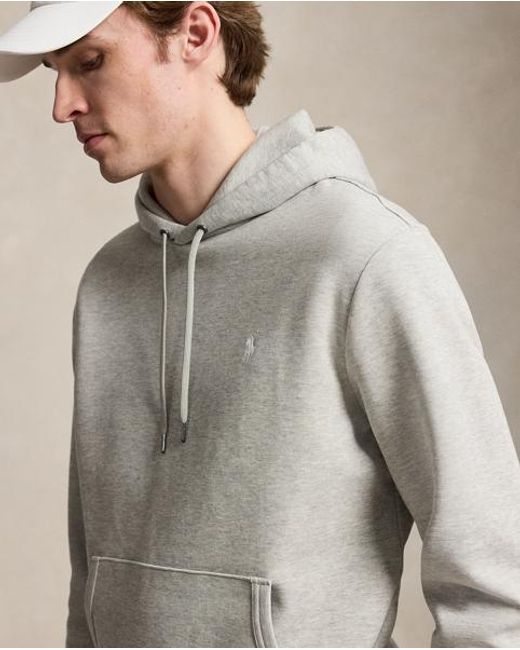 Polo Ralph Lauren Gray Double-Knit Hoodie for men