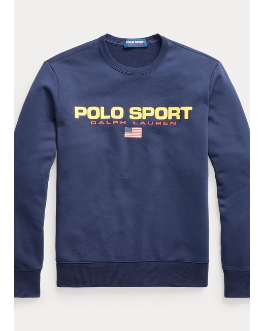 Polo Ralph Lauren Polo Sport Fleece Sweatshirt in Blue for Men - Lyst