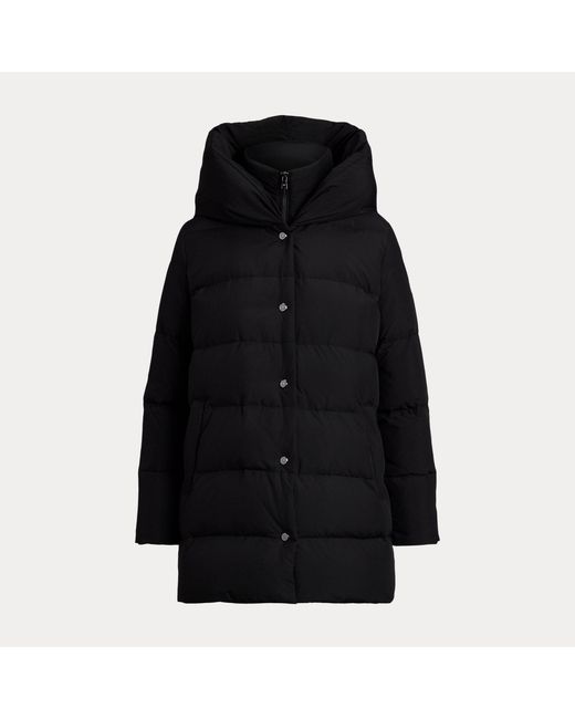 Ralph Lauren Black Hooded Down Coat