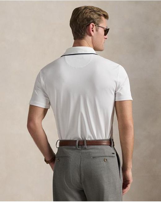 Ralph Lauren Gray Tailored Fit Polo Bear Polo Shirt for men