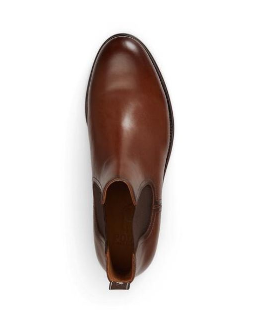 Polo Ralph Lauren Brown Owen Leather Chelsea Boot for men