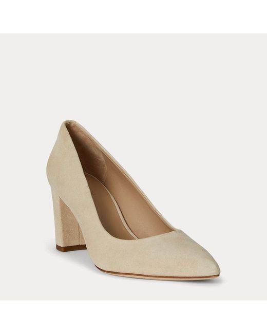 Escarpins Lanette En Daim À Talon Ralph Lauren en coloris Natural