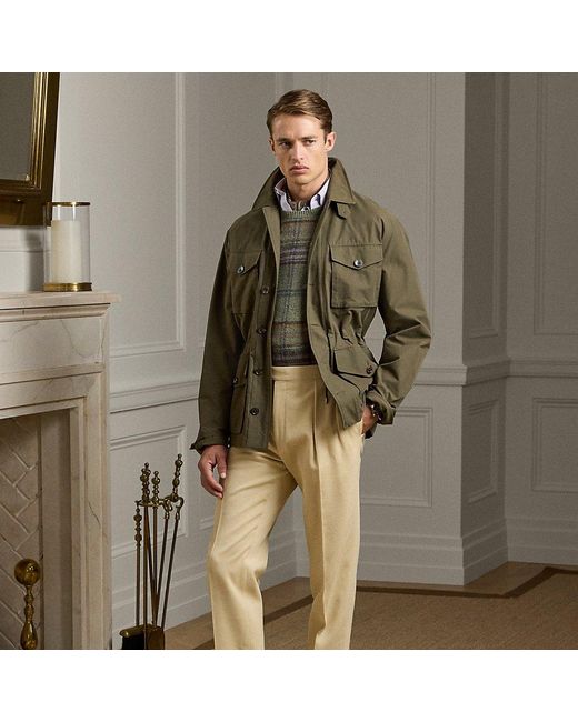 Ralph Lauren Handgeschneiderte Hose Gregory Aus Twill in Natural für Herren