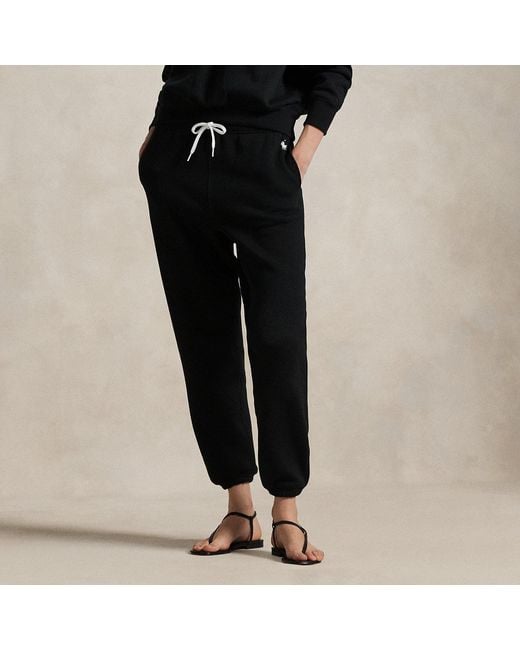 Polo Ralph Lauren Black Drawstring Fleece Tracksuit Bottoms