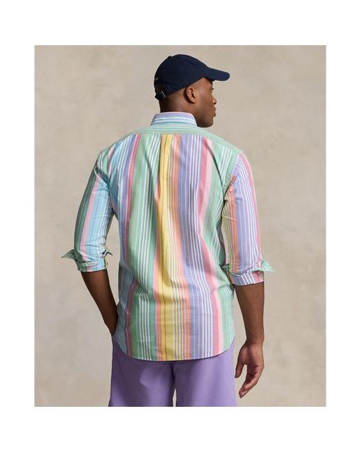 Tallas Grandes - Camisa oxford con rayas Ralph Lauren de hombre de color Blue
