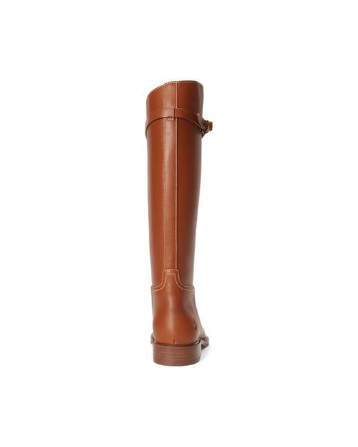 Polo Ralph Lauren Brown Calfskin Tall Riding Boot