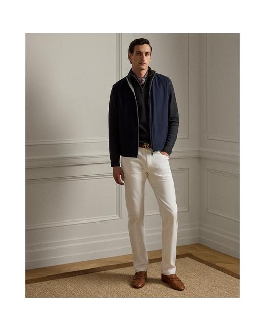 Ralph Lauren Black Ralph Lauren Piqué-Knit Wool Quarter-Zip Sweater for men