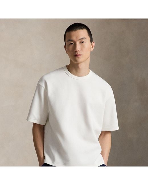 Polo Ralph Lauren White Relaxed Fit Double-Knit T-Shirt for men