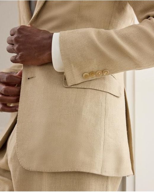 Ralph Lauren Natural Kent Hand-Tailored Twill Suit Jacket for men