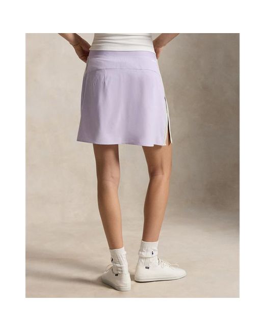 Ralph Lauren Purple Snapped Side Hem Performance Skort