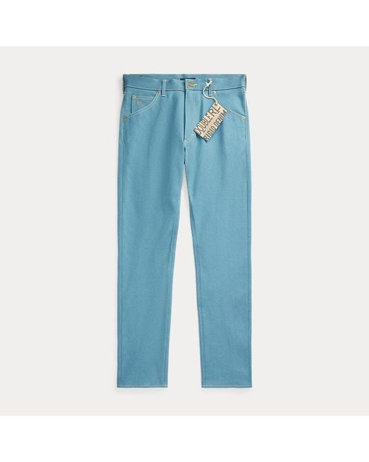 Jeans de edición limitada con orillo RRL de hombre de color Blue
