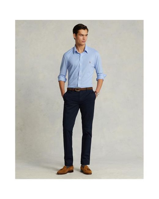 Polo Ralph Lauren Blue Stretch Slim Fit Chino Trouser for men