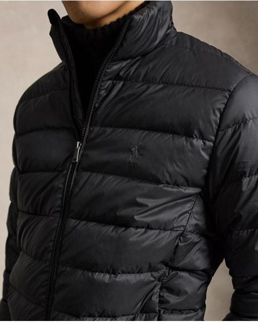 Polo Ralph Lauren Black The Colden Packable Down Jacket for men