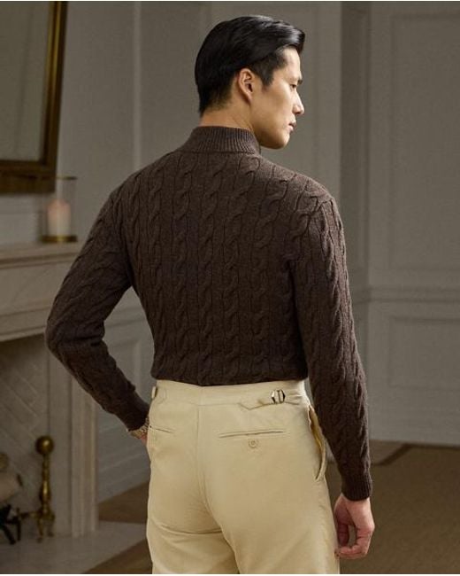 Jersey De Cachemira En Punto De Ochos Ralph Lauren de hombre de color Natural