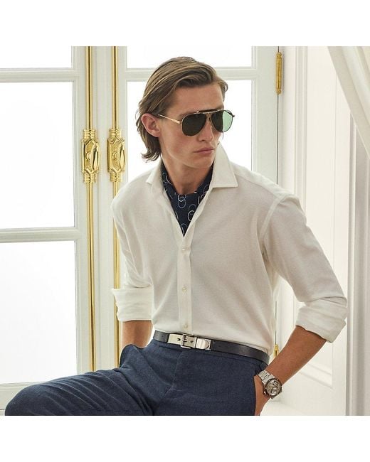 Ralph Lauren Natural Knit Oxford Shirt for men