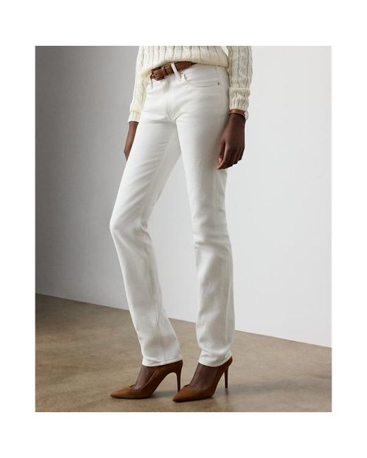 Ralph Lauren White Ralph Lauren Barrett Slim Denim Jean