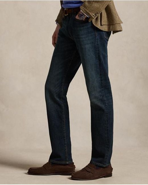 Polo Ralph Lauren Blue Hampton Straight Stretch Jean for men