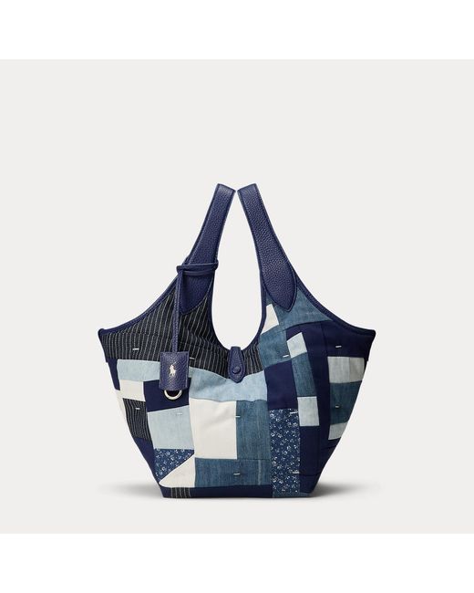Polo Ralph Lauren Blue Prl X Gee's Bend Polo Play Tote