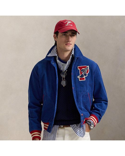 Ralph Lauren Blue P-Wing Corduroy Jacket for men