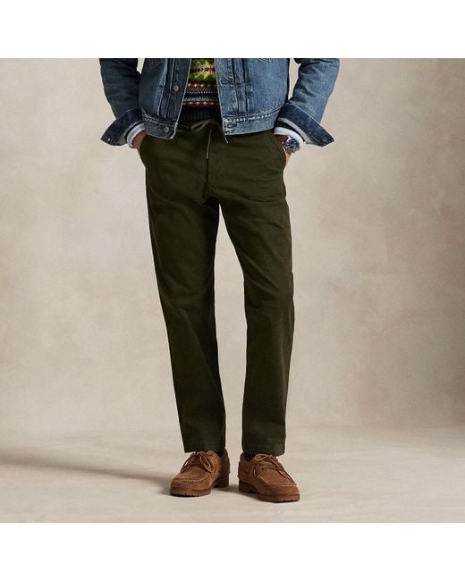 Ralph Lauren Green Polo Prepster Stretch Classic Fit Pant for men