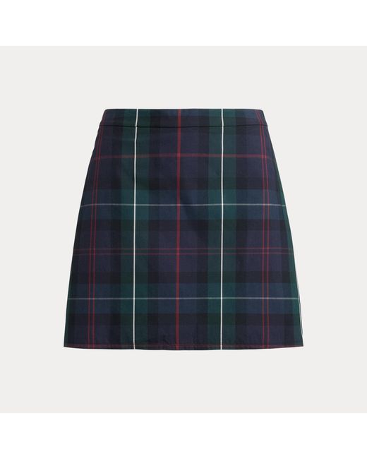 Ralph Lauren Blue Ralph Lauren Plaid Performance Long Skort