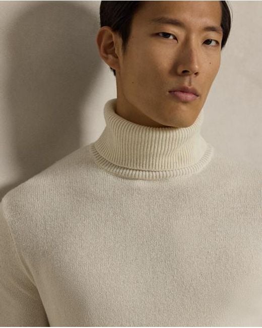 Polo Ralph Lauren Natural Wool-Cotton Turtleneck Sweater for men