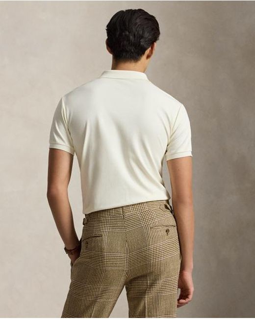 Polo Ralph Lauren Natural Custom Slim Fit Soft Cotton Polo Shirt for men