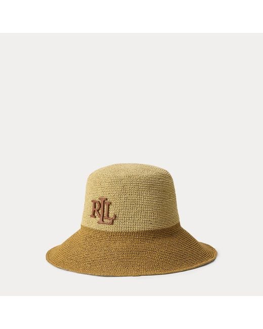 Ralph Lauren Green Crochet Bucket Hat
