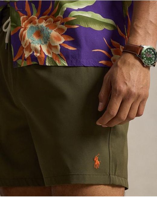 Polo Ralph Lauren Green 14.5-Cm Traveller Swimming Trunk for men