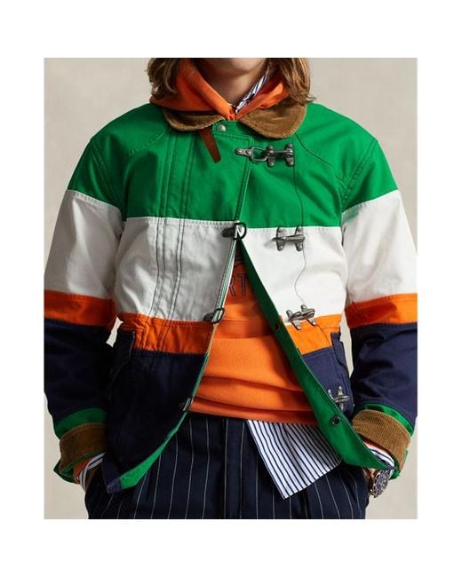 Giacca in tela a blocchi di colore di Polo Ralph Lauren in Green da Uomo