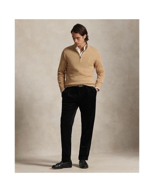 Polo Ralph Lauren Natural Cotton Quarter-Zip Sweater for men