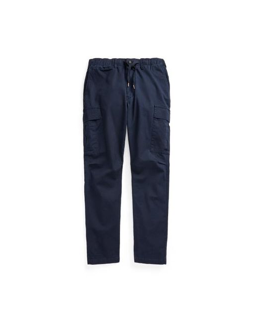 Ralph Lauren Blue Stretch Slim Fit Twill Cargo Trouser for men