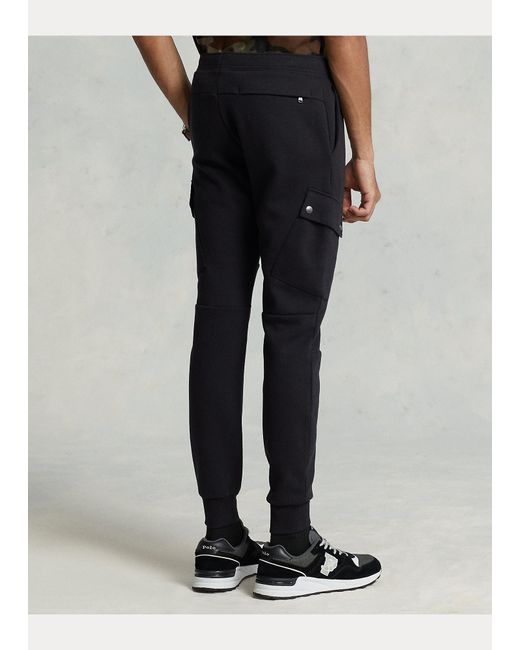 Pantaloni da jogging cargo maglia doppia da Uomo di Polo Ralph Lauren in  Nero | Lyst