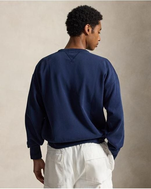 Polo Ralph Lauren Blue Vintage Fit Fleece Graphic Sweatshirt for men