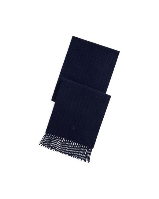 Sciarpa gessata in cashmere e lana di Polo Ralph Lauren in Blue da Uomo