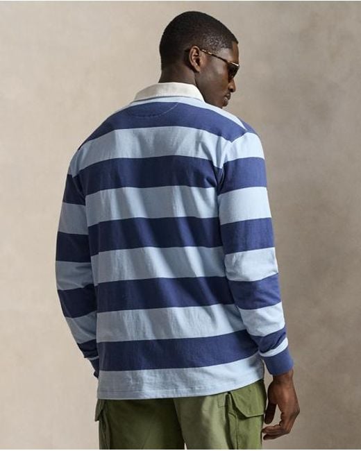 Polo Ralph Lauren Blue The Iconic Rugby Shirt for men