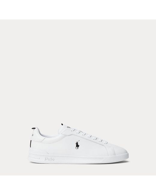 Sneaker Heritage Court II in pelle di Polo Ralph Lauren in White da Uomo