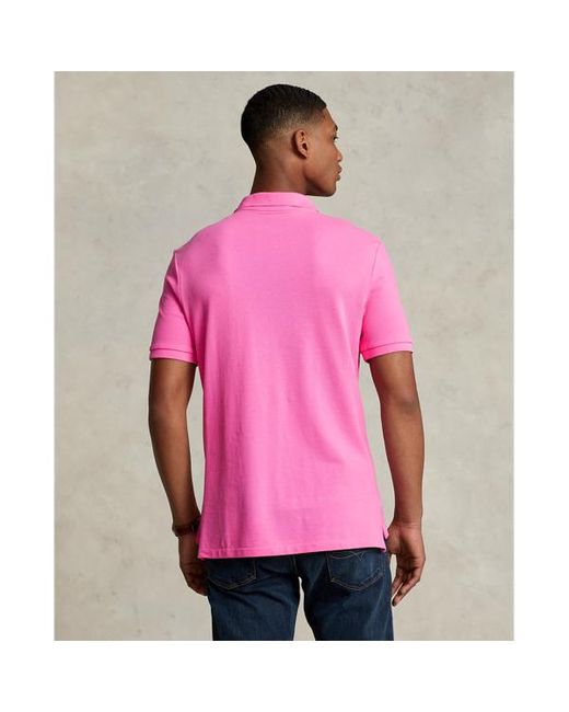 Polo Ralph Lauren Slim-Fit Poloshirt aus Piqué in Pink für Herren