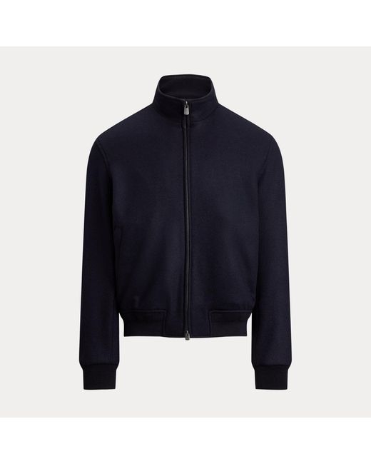 Ralph Lauren Blue Felton Cashmere-Blend Flight Jacket for men