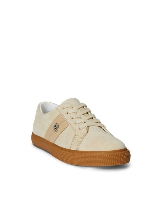 Sneaker Janson II in camoscio e nappa di Ralph Lauren in Natural