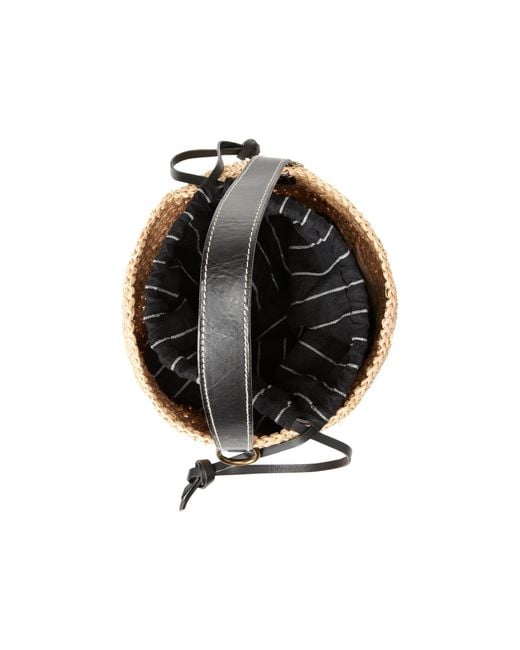 Polo Ralph Lauren Raffia Mini Bucket Bag | Lyst