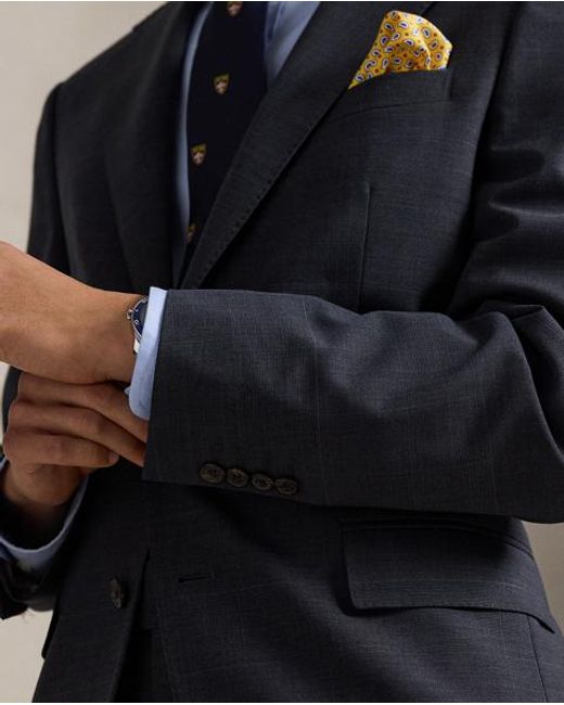 Polo Ralph Lauren Blue Polo Modern Fit Wool-Blend Suit Jacket for men