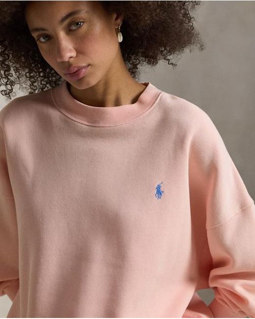 Polo Ralph Lauren Pink Fleece Crewneck