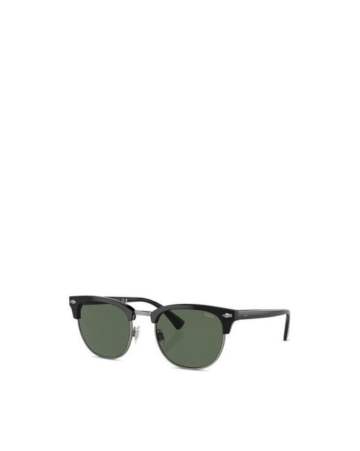Polo Ralph Lauren Green Heritage Pen-pin Round Sunglasses for men