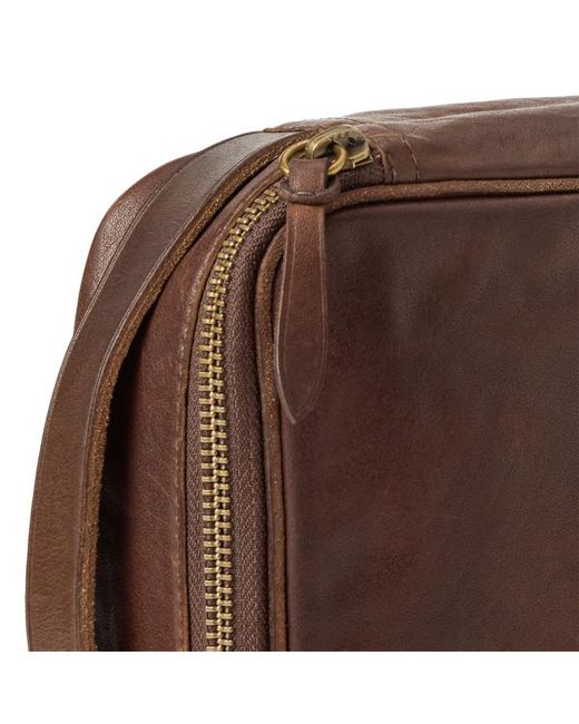 Pochette da viaggio in pelle di RRL in Brown da Uomo